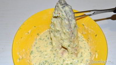 жареная кета в сырном кляре