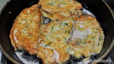 жареная кета в сырном кляре