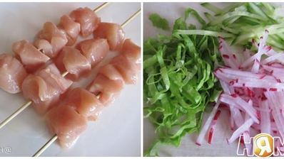 куриный шашлычок якитори