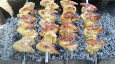 куриный шашлык на кефире