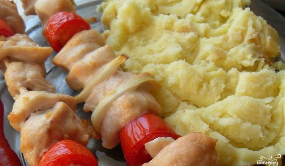 Рецепт куриного шашлыка в духовке