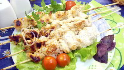 куриные шашлычки на шпажках в духовке
