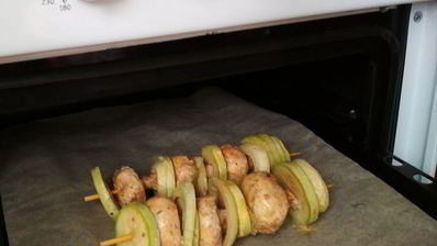 шашлычки из грибов в духовке