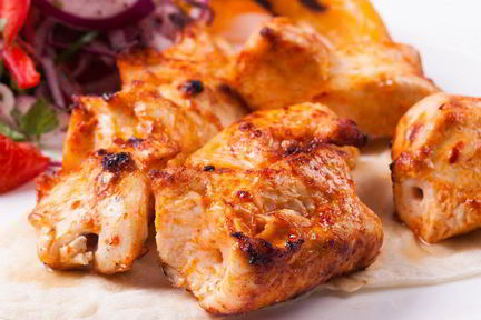 Шашлык из курицы на пиве