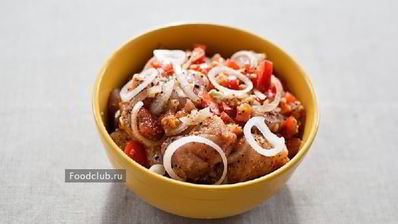 шашлык из курицы в чесночно-луковом маринаде