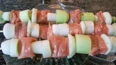 шашлык из лосося