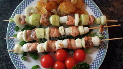 шашлык из лосося