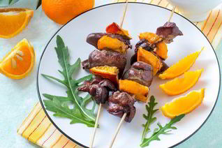 Шашлык из свинины с апельсином и специями