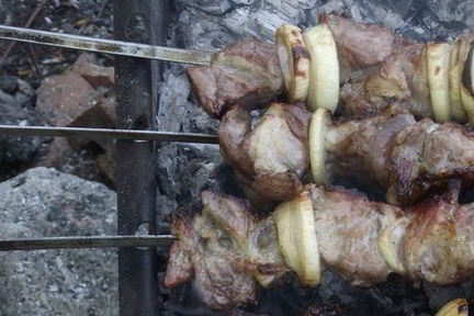 Шашлык из телятины по-грузински