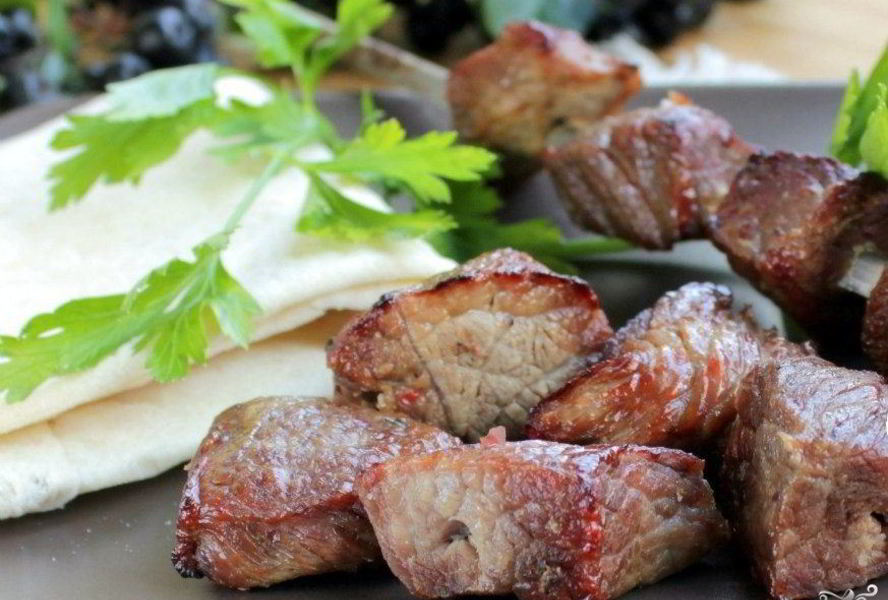 Шашлык из телятины в пиве