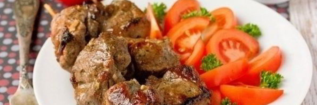 Шашлык на шпажках в духовке