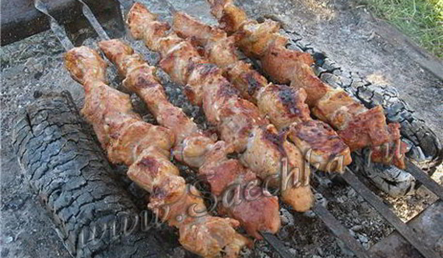 Рецепт шашлыка на углях