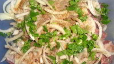 шашлык с киви