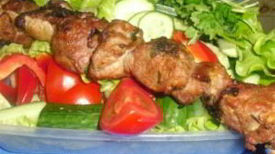 шашлык с киви