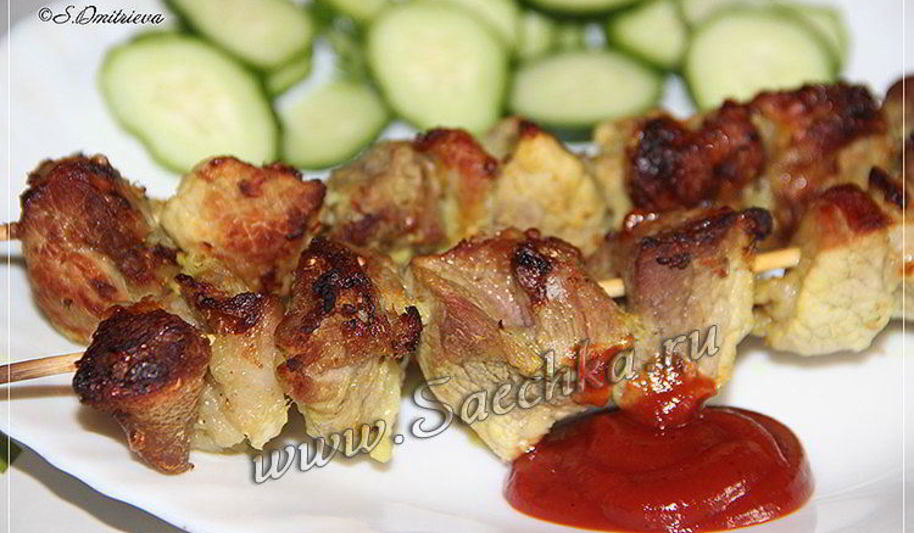 Рецепт шашлыка в духовке
