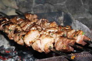 Сочный шашлык из свиной шеи