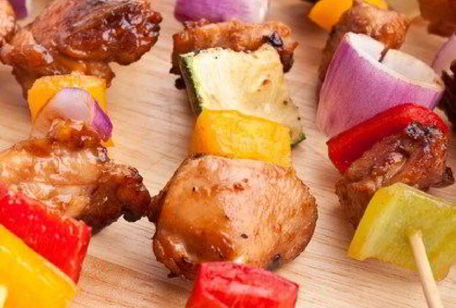 Свиные шашлыки на гриле в лаймовом маринаде