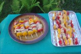 Экзотический шашлык из курицы