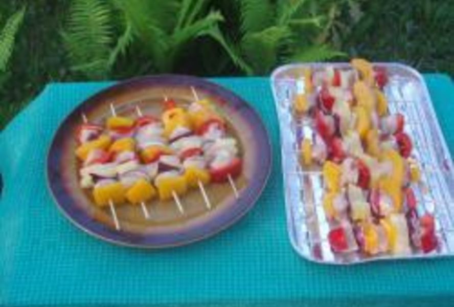 Экзотический шашлык из курицы