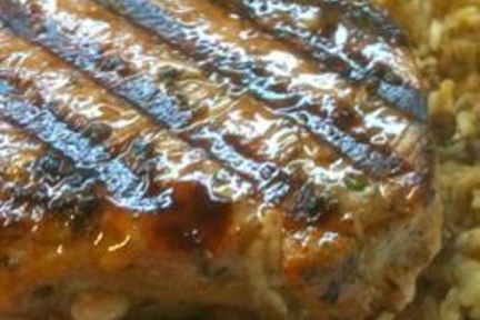 Стейк из тунца с маринадом