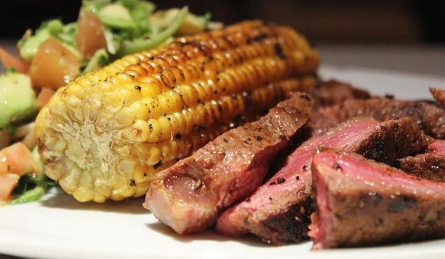 Рецепт стейка с овощами на гриле