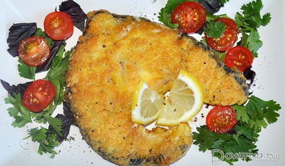 Рецепт жареных стейков акулы