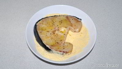 жареные стейки акулы