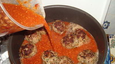 итальянские тефтели в томатном соусе