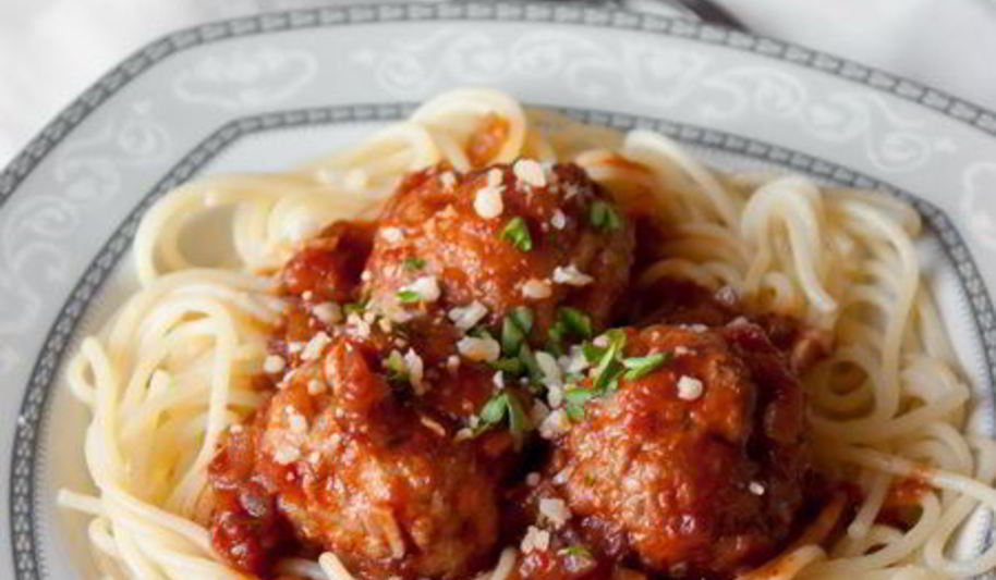 Рецепт спагетти с тефтелями в томатном соусе