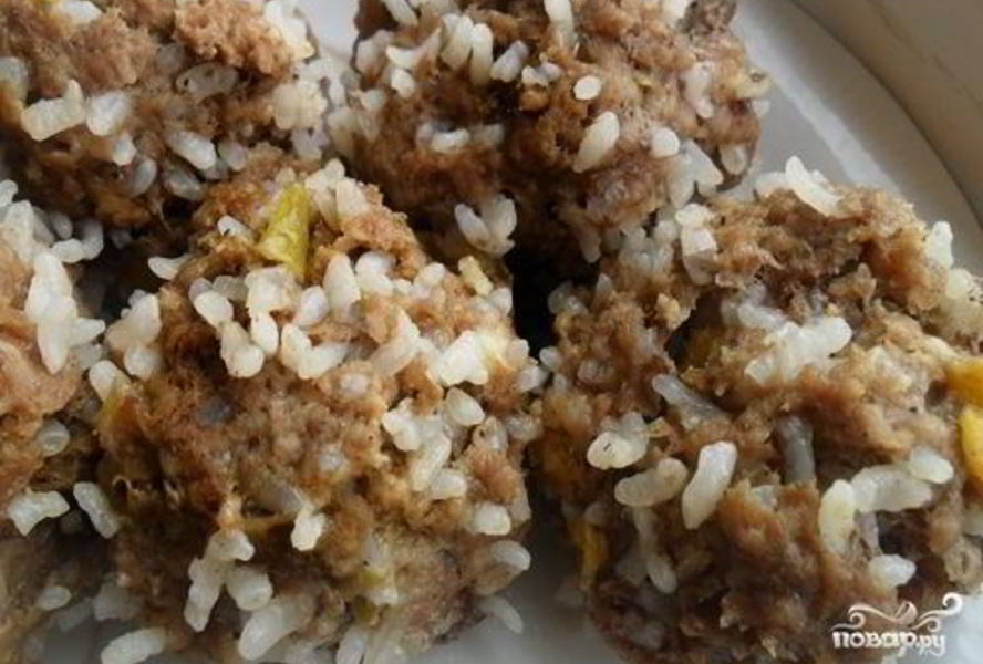 Тефтели из баранины с рисом