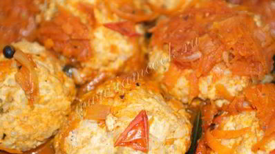 тефтели из индейки с рисом