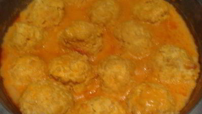 тефтели с булгуром в сливочно-томатном соусе