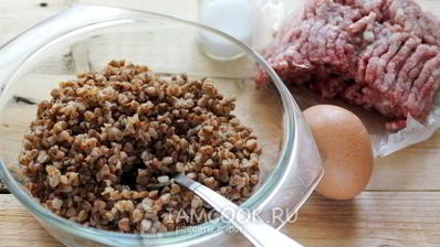 тефтели с гречкой и фаршем