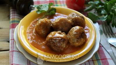 тефтели с гречкой и фаршем