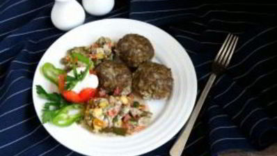 тефтели с овощами в сливках