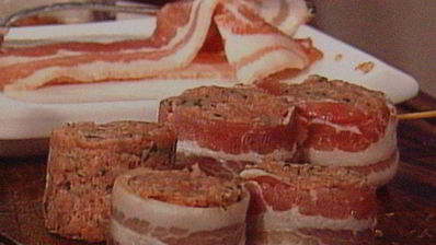 тефтели в беконе с начинкой из моцареллы