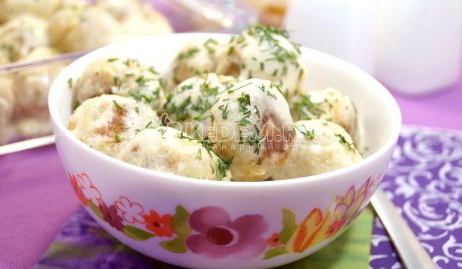 Рецепт тефтелей в сливочном соусе