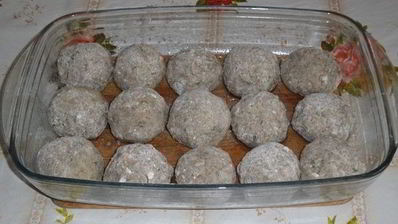 запеченные рисово-рыбные тефтели