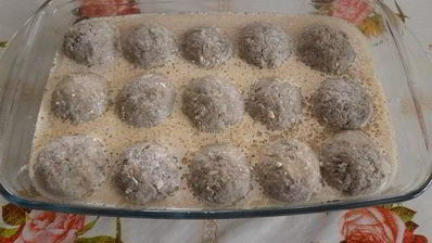 запеченные рисово-рыбные тефтели