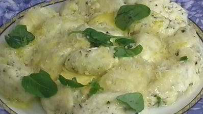 творожные ньокки с базиликом