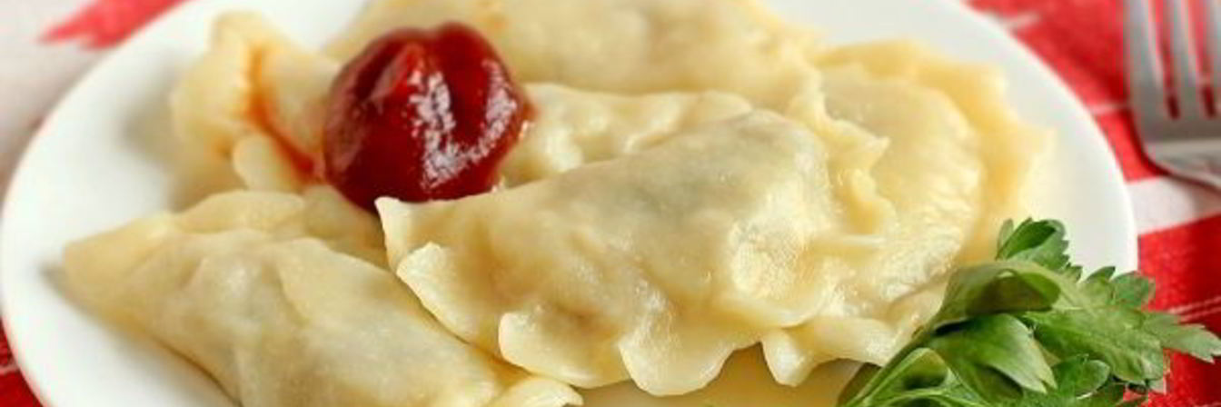 Постные вареники с картошкой и грибами