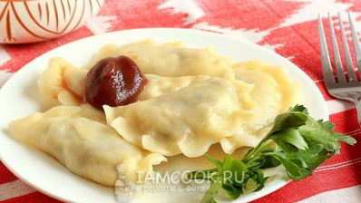 постные вареники с картошкой и грибами