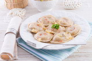 Вареники с гречкой и грибами