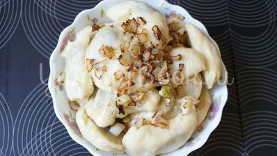 вареники с картошкой и грибами в мультиварке на пару