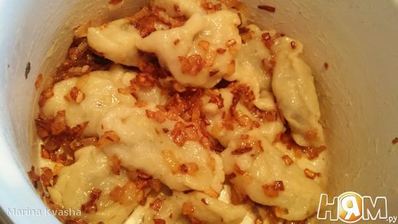 вареники с картошкой и грибами