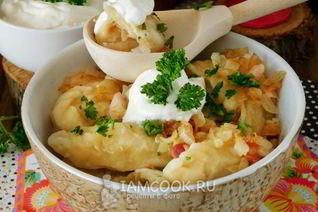 Вареники с картошкой и капустой