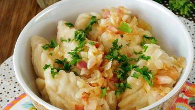 вареники с картошкой и капустой