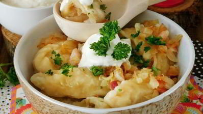 вареники с картошкой и капустой