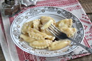 Вареники с картошкой и творогом