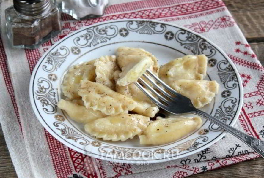 Вареники с картошкой и творогом